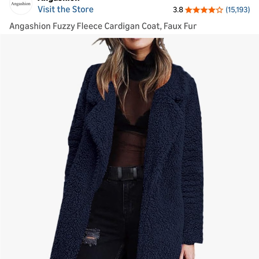 Navy Teddy Jacket